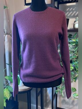 LXRI Cashmere Crewneck Sweater - Plum